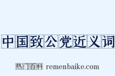 中国致公党近义词是什么意思的图片
